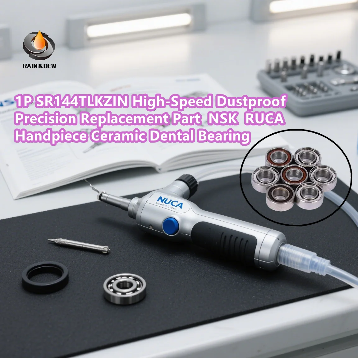 

Керамический стоматологический подшипник для наконечника NSK RUCA (1 шт.) SR144TLKZIN, высокоскоростная пылезащитная прецизионная запасная часть