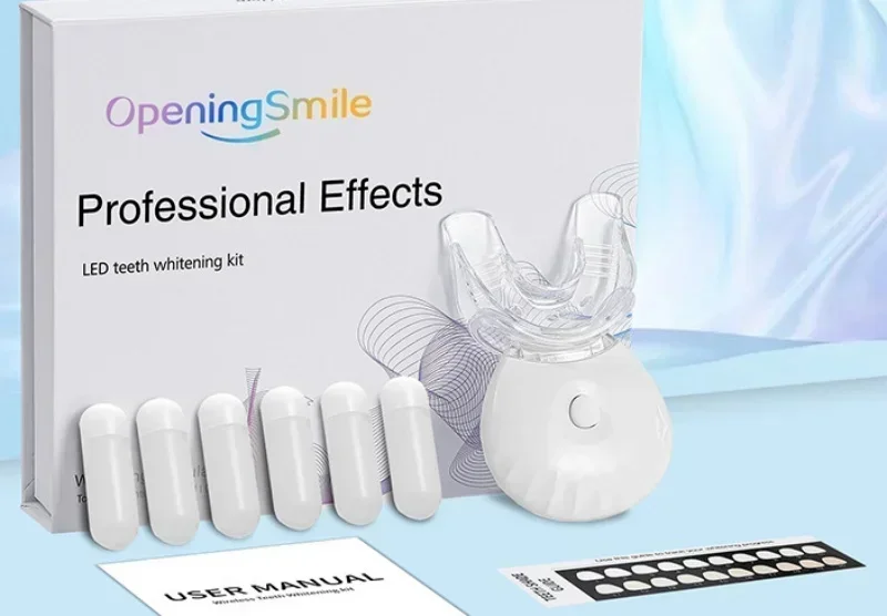 Openingsglimlach Nieuwe Led Tanden Whitening Gaspedaal Licht Koud Licht Whitening Apparaat Usb Oplaadbare Tanden Whitening Kit