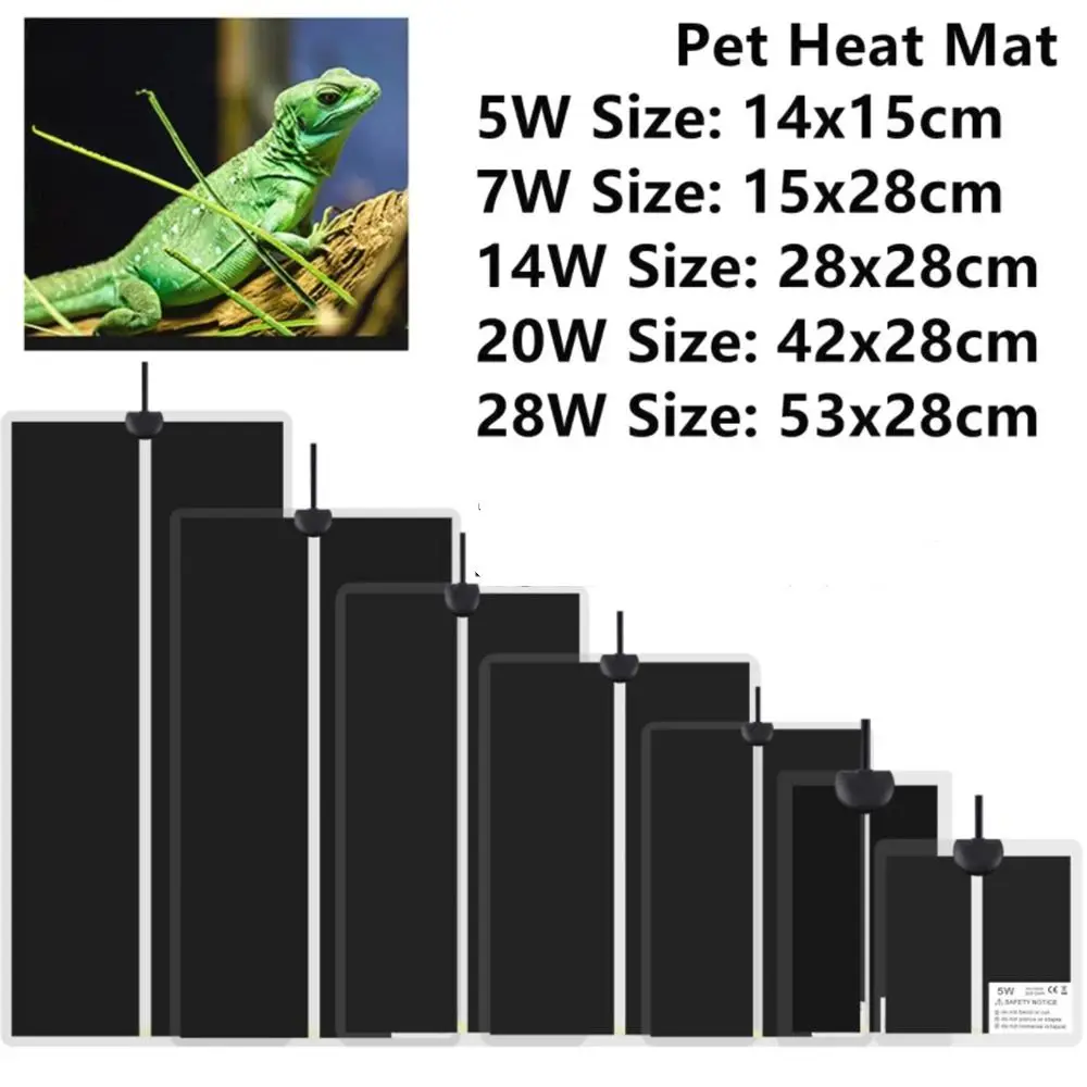 5~28W Seedling Heat Mat Plant Seed Anti-cold Pet Winter Heating Mat Plant Flower Vegetable with Temperature Controller