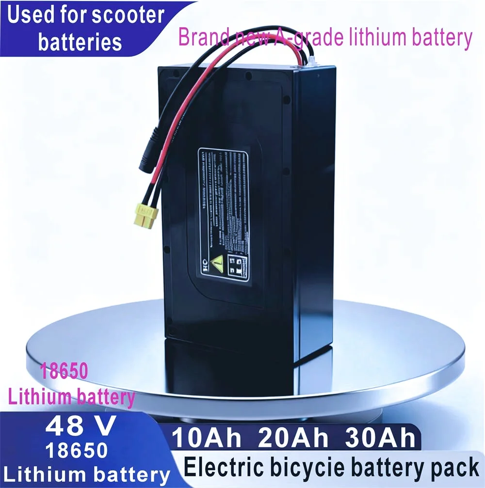 

2025 New 48V 10Ah 20Ah 30Ah Waterproof lithium battery with power range for 250W to 1000W for electric scooters and bicycles