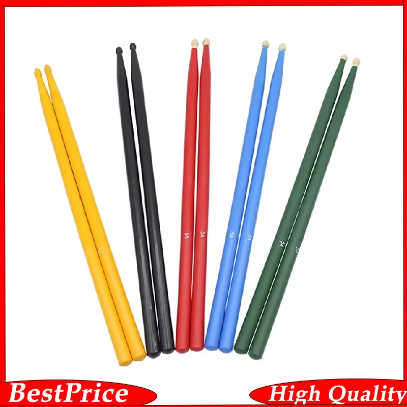 M mbat 1 Paar Ahorn Drumsticks leichte Drumsticks Percussion Instrument Zubehör Musik werkzeuge mehrfarbige Drumsticks