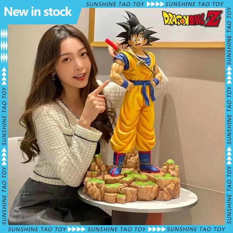 

Dragon Ball Z Goku Dream Somersault Cloud Super Saiyan Standing Collection Figures Statue Anime Peripheral Model Ornaments Toy