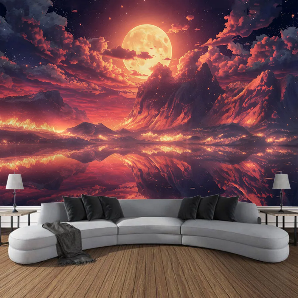 

Starry Sky Tapestry Planet Universe Home Decoration Wall Hanging Room Art Decoration Blanket Suitable for Living Room, Bedroom