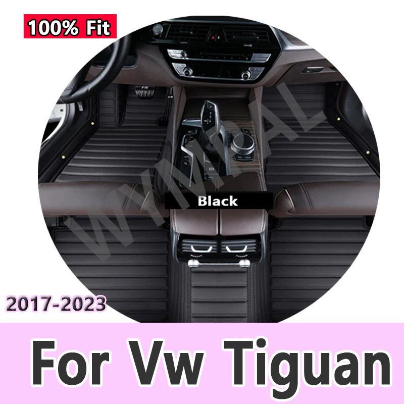 

Автомобильные коврики на заказ для Volkswagen Vw Tiguan 2017-2023 Touareg 2019-2023 2011-2018 аксессуары для интерьера искусственная кожа