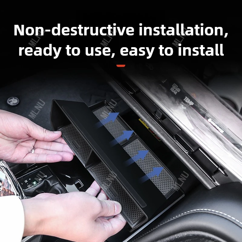 صندوق تخزين سفلي لوحدة التحكم المركزية لسيارة Toyota Camry XV80 2026/2025 مادة TPE مقسمة شبكة مضادة للانزلاق ممتصة للصدمات 2024