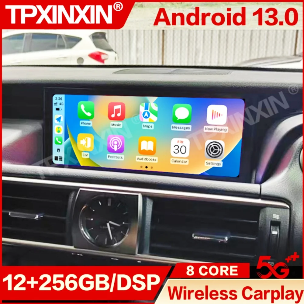 LHD RHD For Lexus IS RC 2016~2019 Qualcomm Car Radio With Android AUTO Automotive Multimedia GPS Navigation Receiver Head Unit