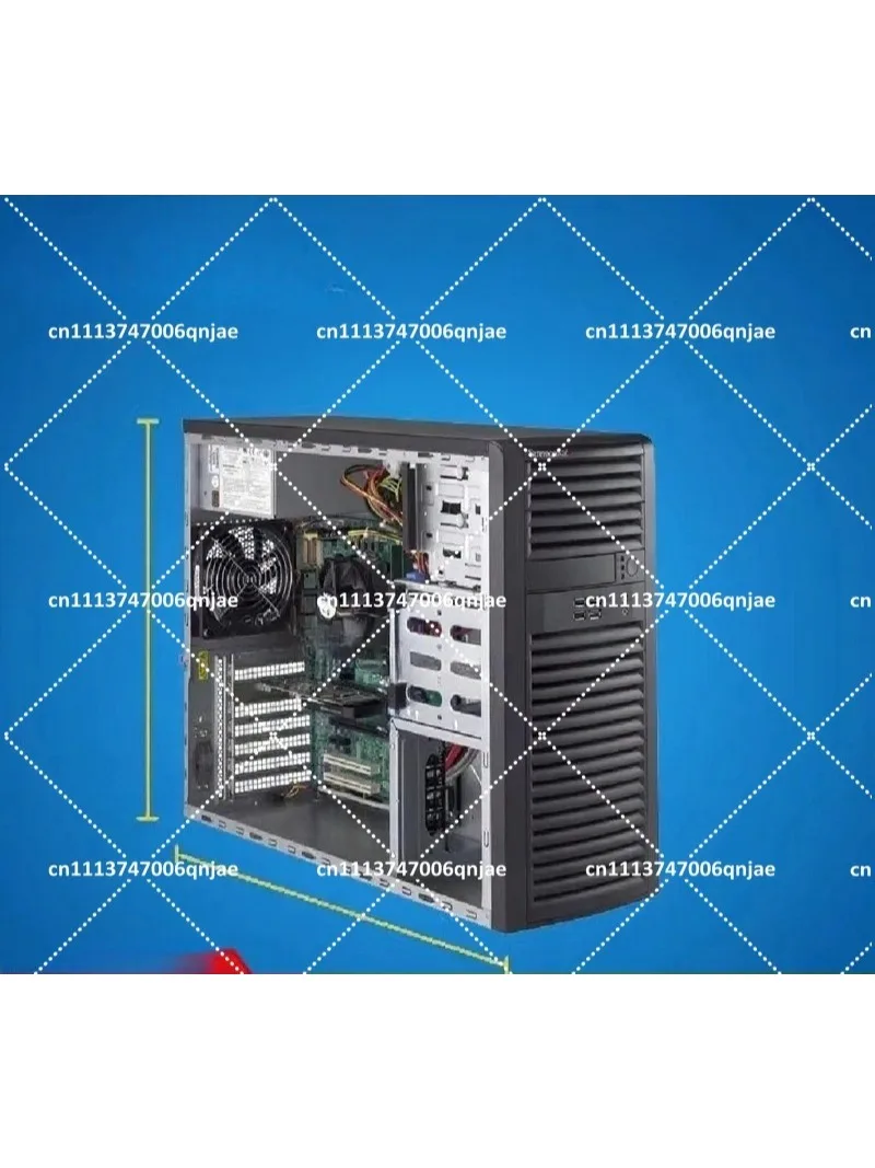 Medium Tower Workstation Chassis 500W Silent USB3.0 with X11SAE Motherboard
