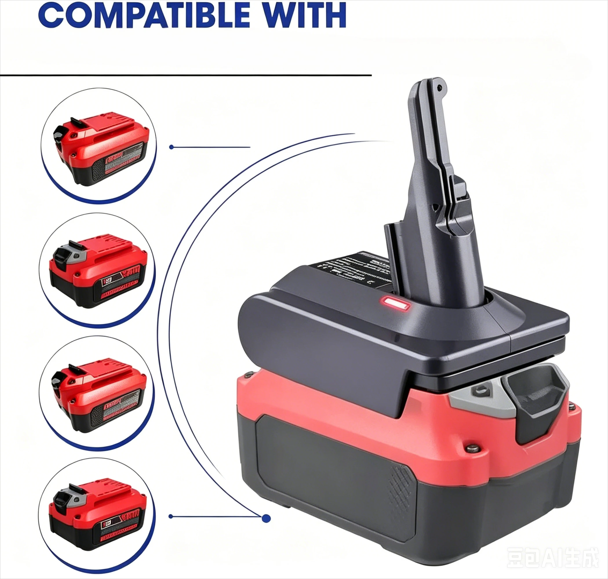 

MANV7/V8 for Dyson V8 V7 Battery Adapter for Craftsman 20V V20 Battery Converter to for Dyson V7 V8 Vacuum Cleaner