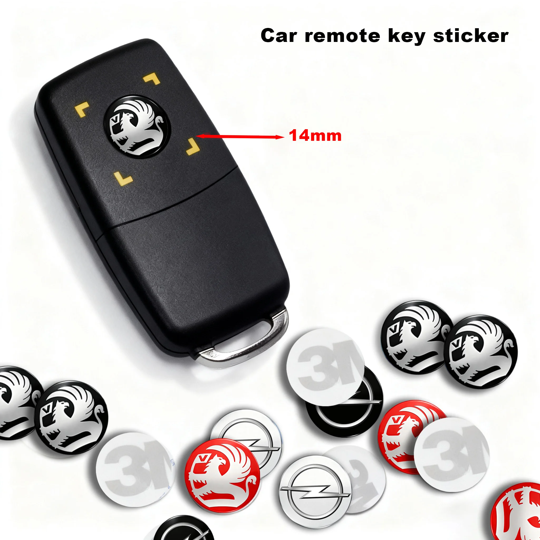 

2/5/10 шт. 14-миллиметровые наклейки-эмблемы для автомобильных ключей, логотипы для Opel Vauxhall Corsa Astra Mokka Frontera Grandland Combo Zafira