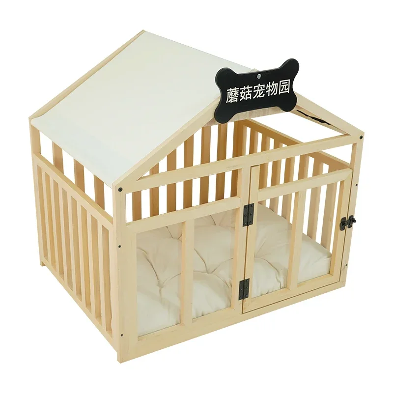 

Wood Rabbit Box Dog Houses Supplies Folding Corral Prefab Dog Houses Modular Crate Corral Para Mascotas Dog Furniture Fg25