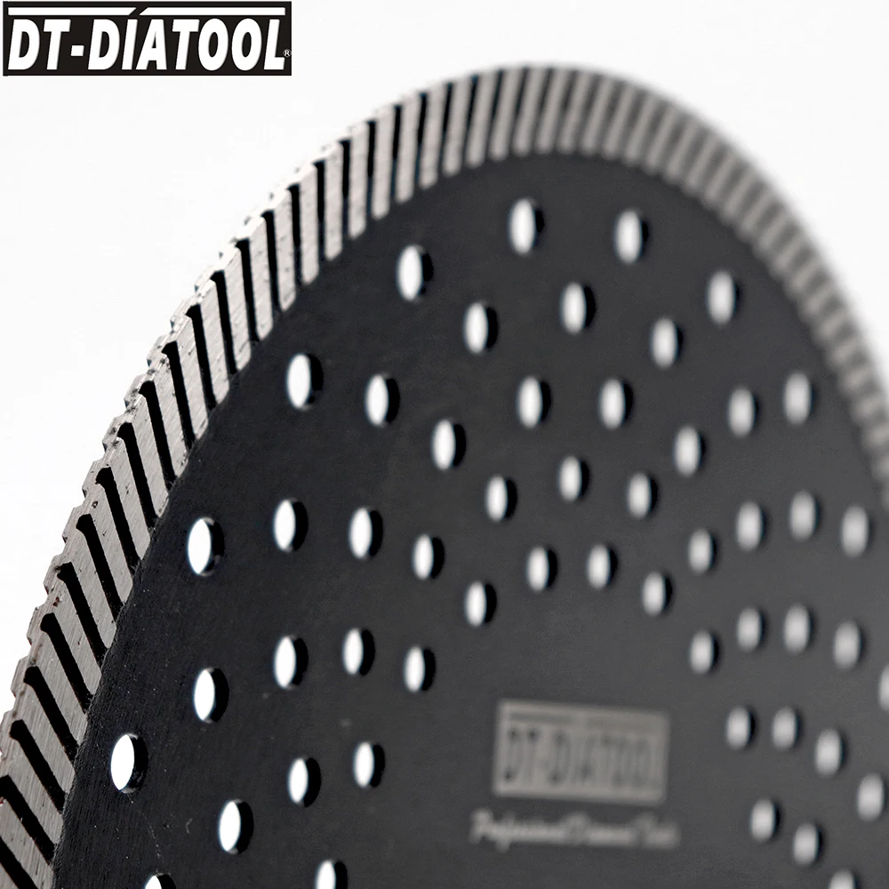 DT-DIATOOL-cuchillas Turbo angostas prensadas en caliente de diamante, 2 piezas, 230mm/9 pulgadas, discos de corte para piedra de mármol y granito