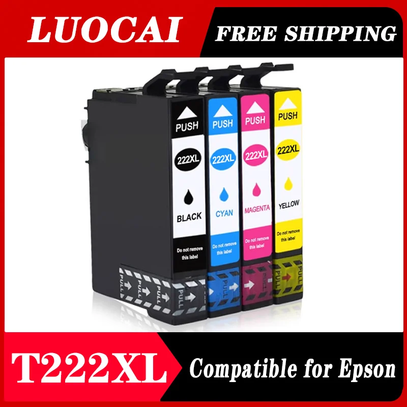 T222XL Ink Cartridge Compatible for Epson 222XL T222XL T222 222 Ink Cartridge for Epson XP-5200 WF-2960 printers Ink Cartridge