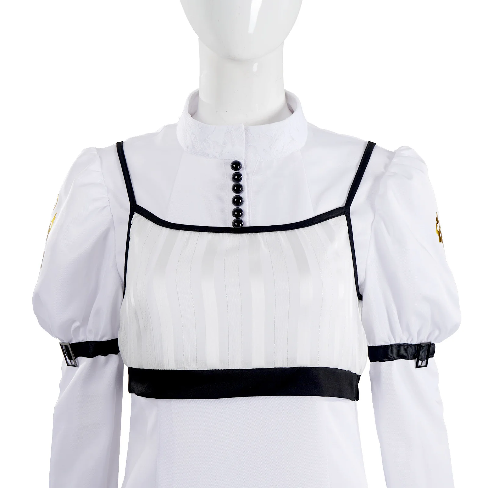 Kyrie Cosplay Costume from Devil May Cry 4 Songstress White Dress for Women Halloween Carnival Party Outfit view 5
