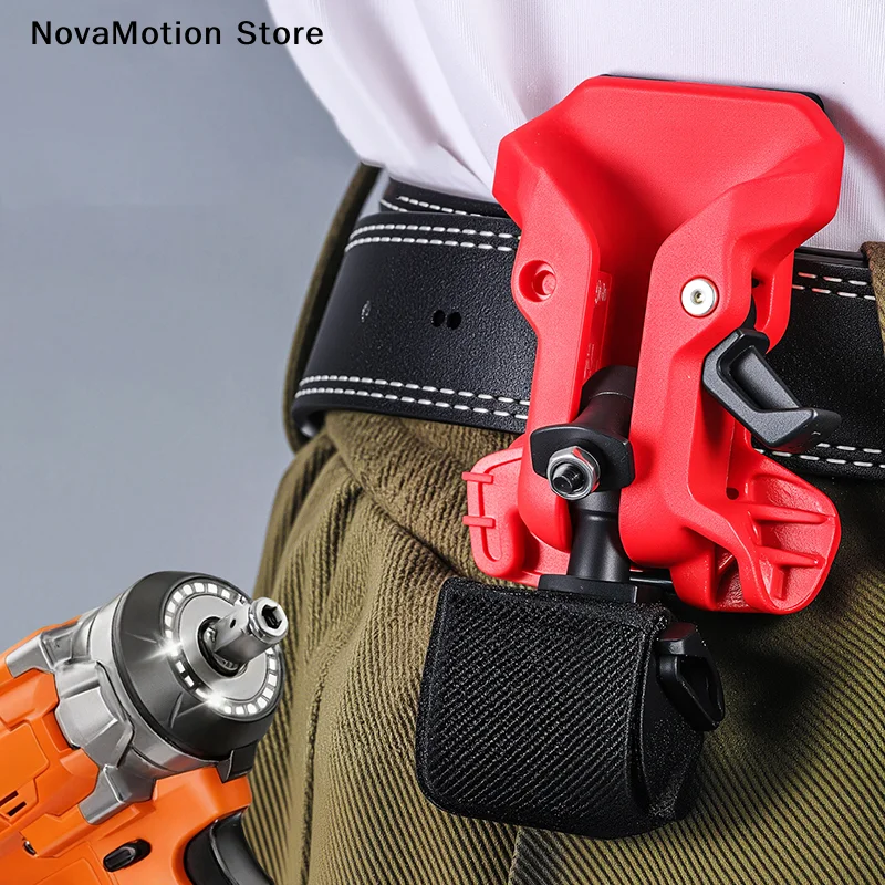 [NM]Self-locking Drill Holder Belt Clip Quick Release High-hardness Quick-hook Tool Holder Portable Tool Organizer[NM]