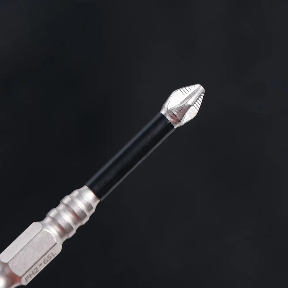 K5 Thread Magnetic Batch Head Alloy Steel Anti-Slip Cross Bit Impact Resistant High Hardness PH2 Screwdriver Bits