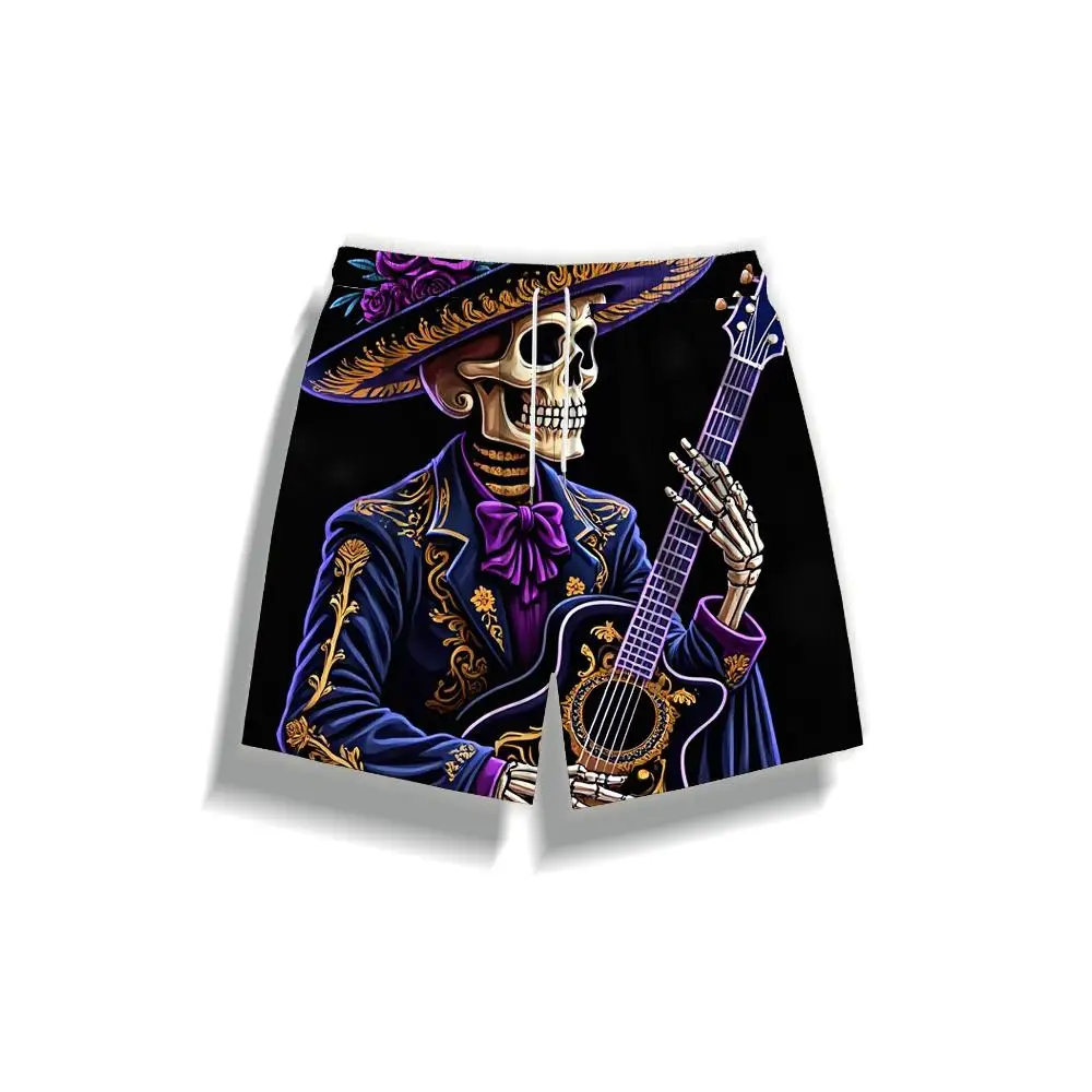 

1pcs Men's Short swim trunks2026 Summer 3D Printed Short sleeve sport Polyester Quick drying Breathable running Pants