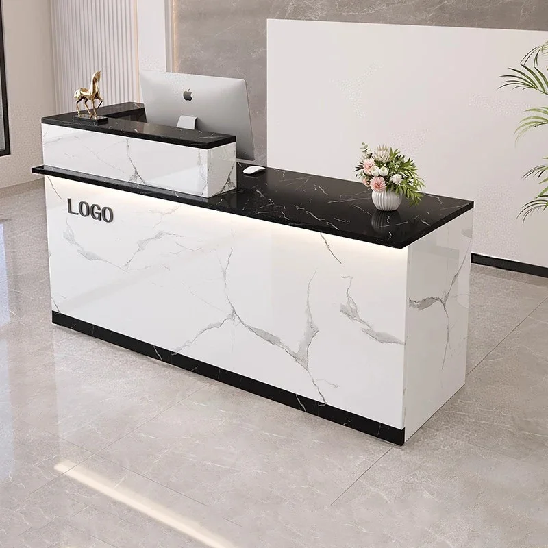 Unique Design Reception Desk Modern Storage Premium Versatile Reception Desks Beauty Simple Bancone Per Negozio Office Furniture
