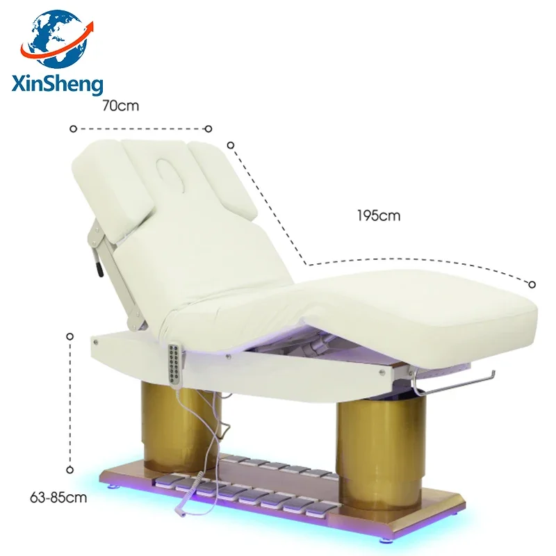 XingSheng سرير العناية بالجمال الكهربائي للوجه العلاج المائي طاولة التدليك صالون رمش سرير تدليك الجسم كله سبا الأثاث #6