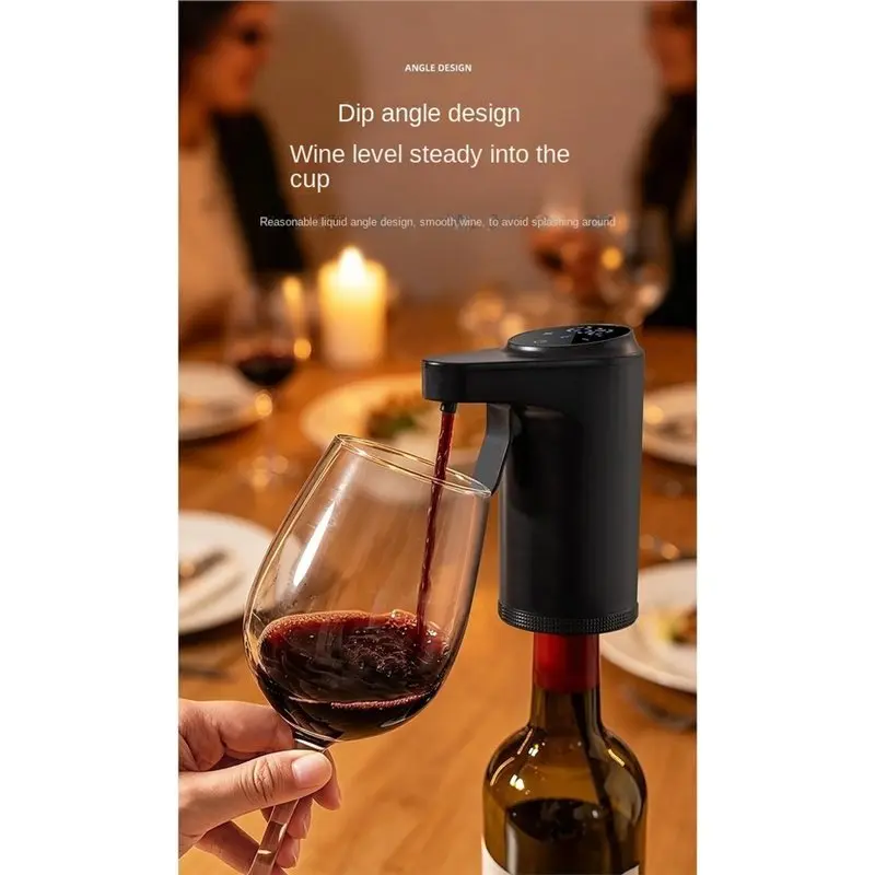 Stock Quantity Electric Wine Dispenser With Aerator, Red