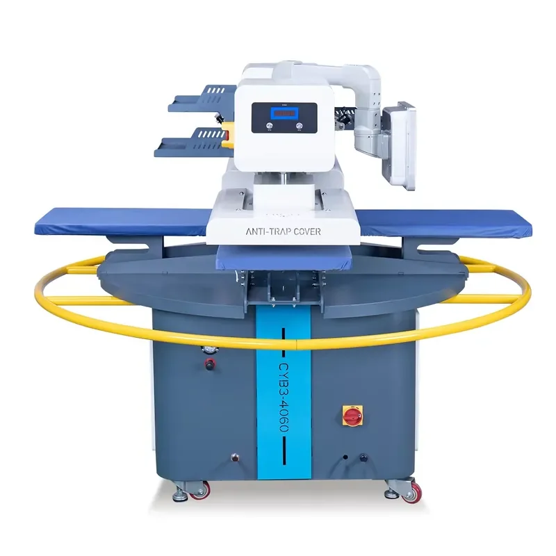 Fully Automatic 4-Worktable Rotary Pneumatic Heat Press Transfer Printing Machine 40x50 for Industrial Garment T-Shirt Fabric