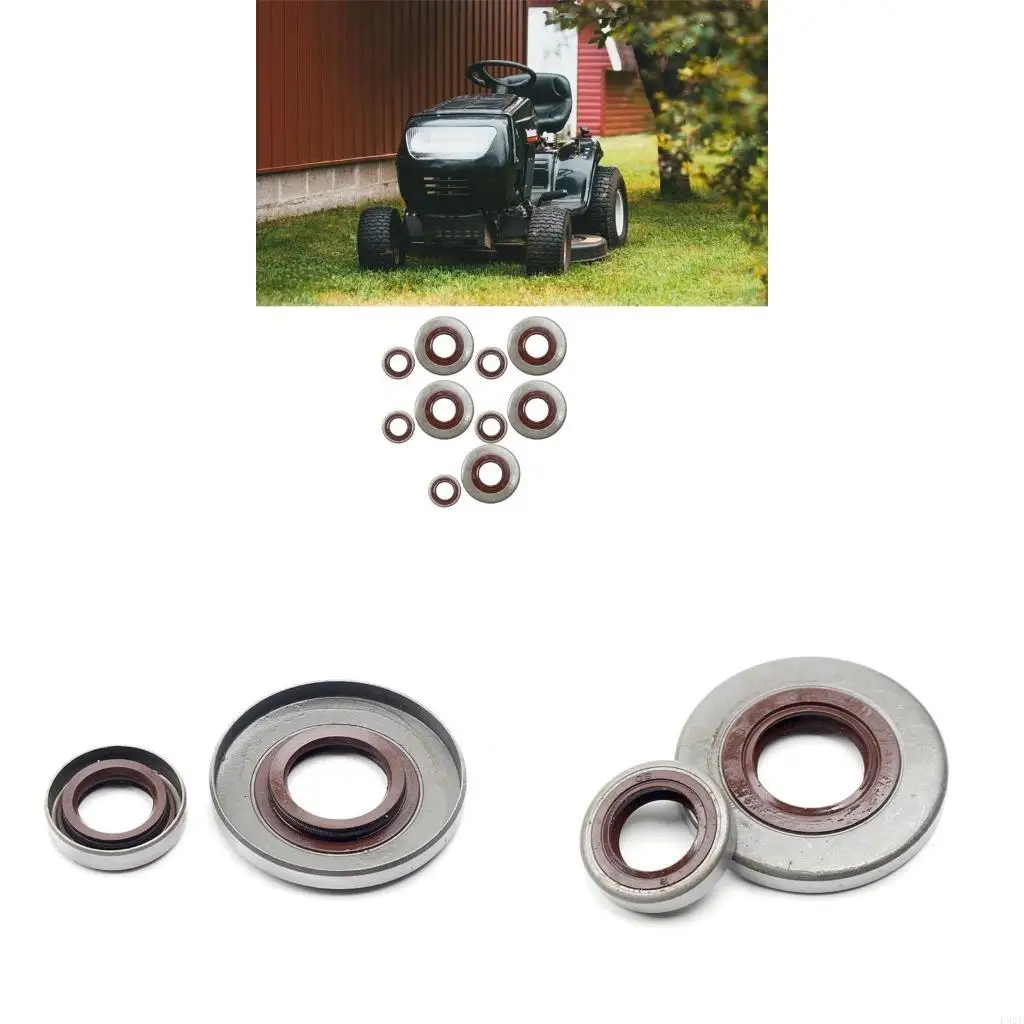 F92F Pack of 10 Professional Oil Seal Chainsaw Crankshaft Oil Seals Set For MS381 MS382 MS380 Chainsaws Accessories