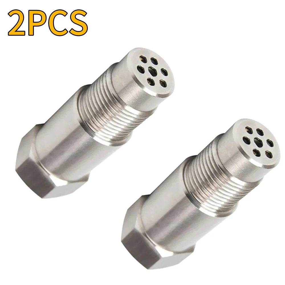 2PCS O2 Sensor Spacer Adapter With Mini Ternary Catalysis Converter CEL Eliminator O2 Sensor Simulator Extender M18x1.50