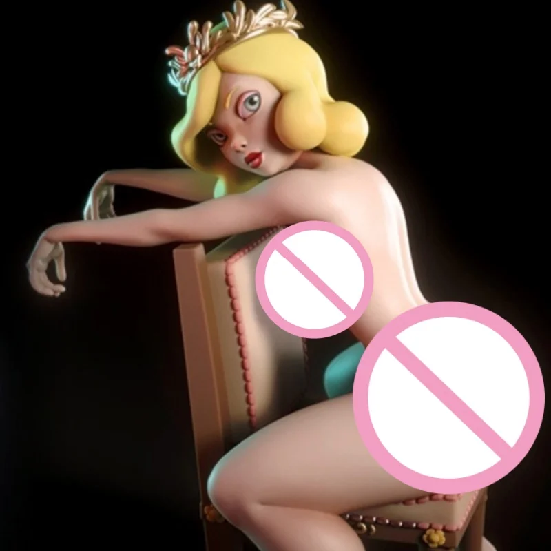 

A Playful Princess Full Resin Figure Model Kit 1/24 Scale 75mm Assemble Miniature Unassembled Unpainted Diorama Toys