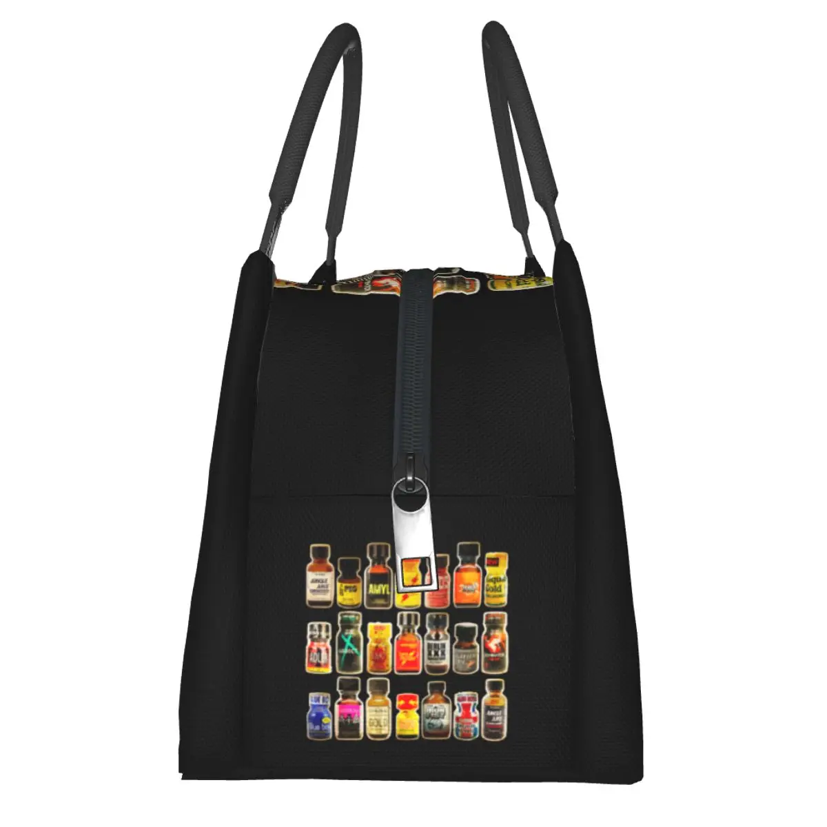 Poppers Bottles Gay Rush Jungle Juice Amyl Inhaler Insulated Lunch Bag for Women Kids Food Boxes Thermal Lunch Box Tote view 3