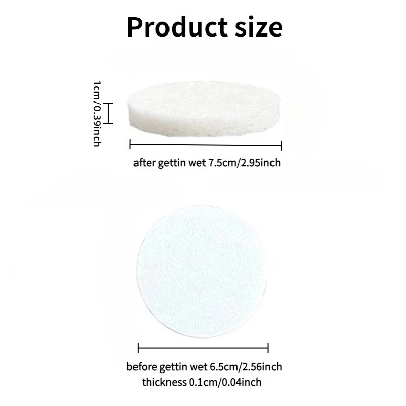 Compress Face Wash Puff Natural Wood Pulp Sponge Face Wash Portable Daily Cleansing Makeup Removal Cleansing Dishwashing Sponge