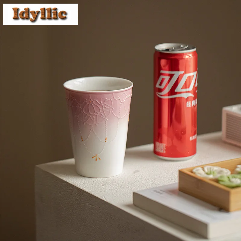 330 مللي أريتا الخزف حبة الستائر كولا القدح ماستر القدح فقاعة فنجان الماء الساخن البارد إبريق جهاز تدفئة محمول عناصر الشاي الديكور الحرفية #3