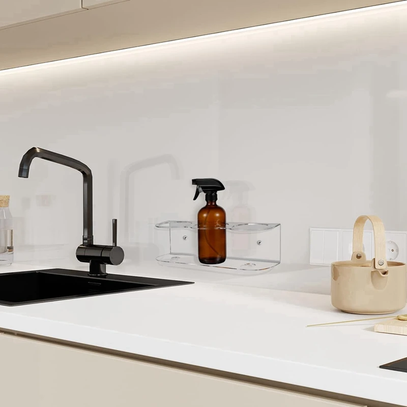 【Berserkk】 Держатель для баллончика с распылителем, акриловый держатель для баллона с распылителем, настенная стойка для аэрозольной банки, органайзер для распылительных бутылок с оборудованием