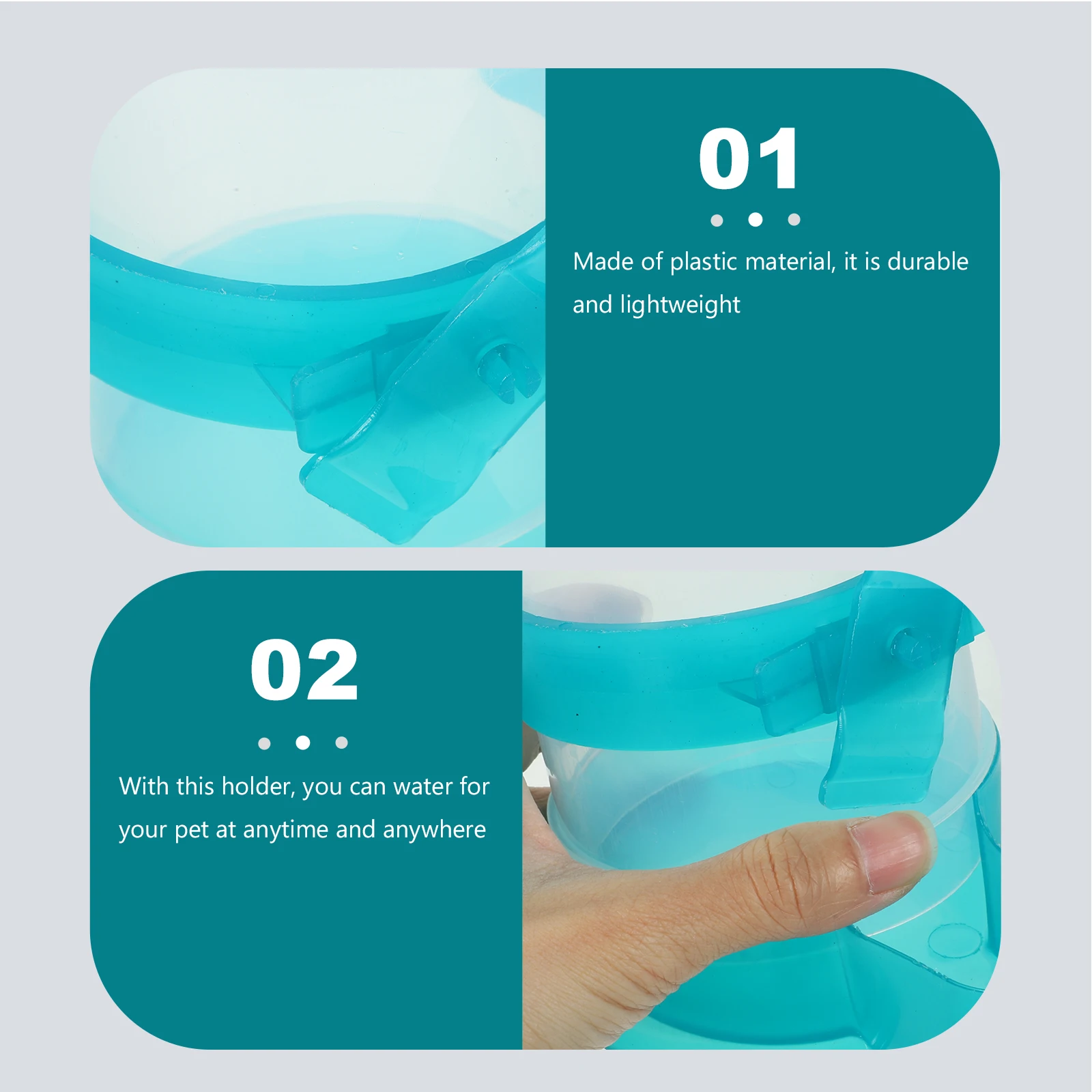 

Automatic Pet Waterer Durable Plastic Ideal for Pigeon Parrot Lightweight Feeder Holder Bowl Kettle Drinking Device for Birds