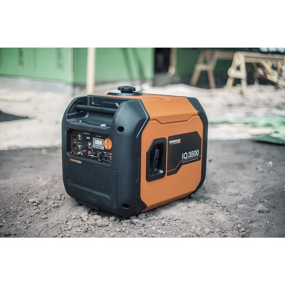 3500-Watt Gas-Powered Portable Inverter Generator - Durable, Lightweight Speed Selection for Quiet Performance or Maximum Power