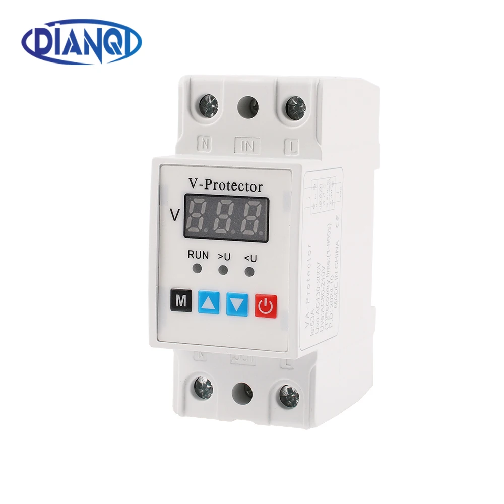 Din Rail 230V Adjustable Over Voltage and Under Voltage Protective Device Protector Relay ZS1-V