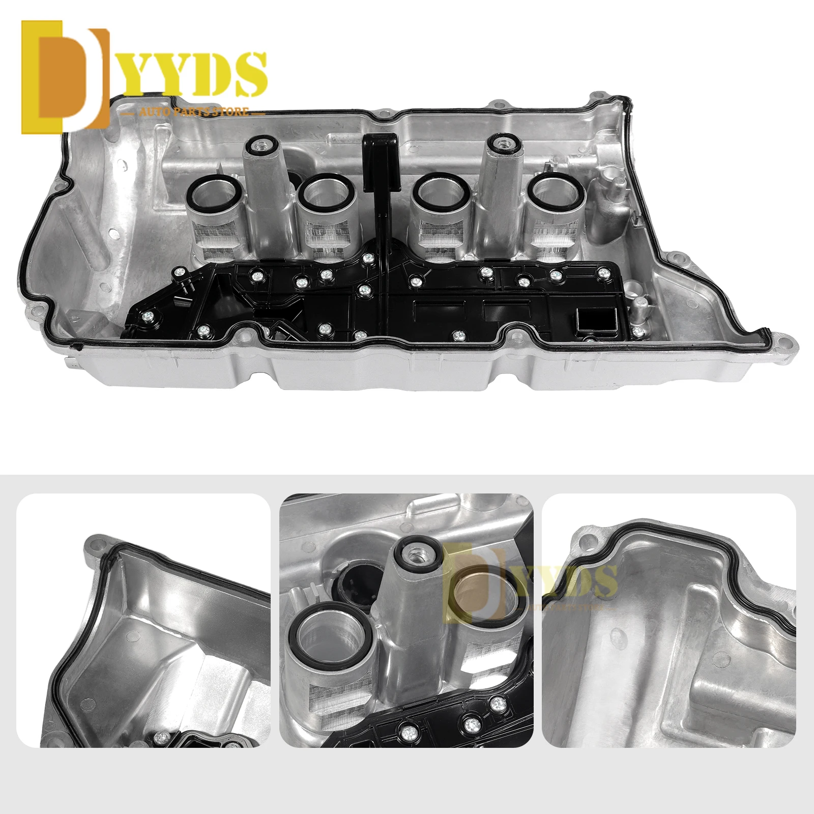 NEW 11127646554 Aluminum Engine Valve Cover Compatible For 2007-2016 Mini Cooper 1.6 Non-Turbo Part # 11127553799 11127567162