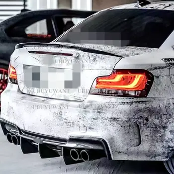 適用於BMW E82 1 系列 1M Coupe E82 120d 135i 2007-2013 的真碳纖維後擴散器,汽車後保險桿唇擾流板擴散器 10 最佳銷售 BMW1M車身套件135i - №6