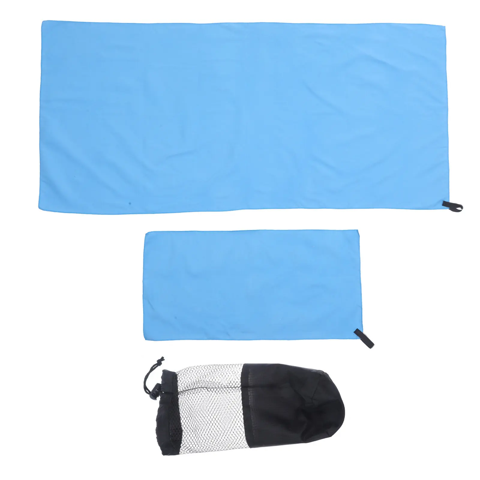 Microfiber Bath Towel Set – Soft, Quick-Dry, Elastic Edge for Travel, Gym, Camping & Hiking (1 Set)