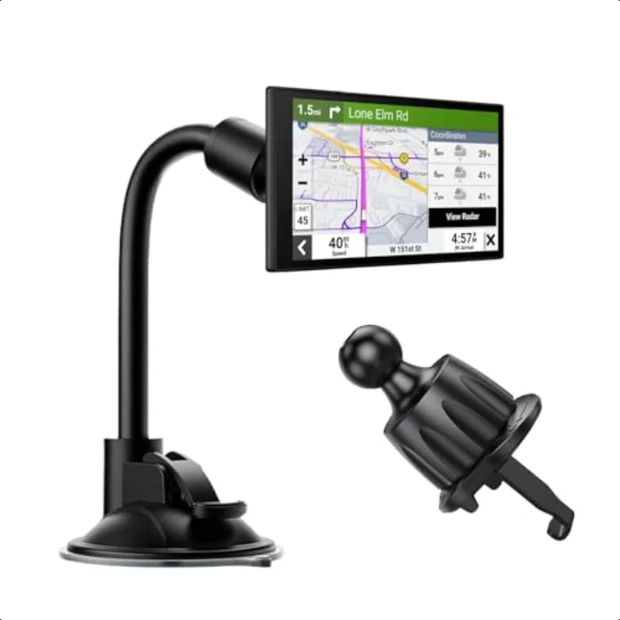 

GPS Mount for Garmin 2Pcs Car Air Vent Bracket and Suction Cup Mount for Garmin Nuvi Dezl Drive Drivesmart Zumo Driveassist Dri
