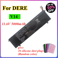 7.6V 5000mAh for DERE V14 S GN22 Laptop Battery, High-Quality Internal Battery for DERE R9 R9s V15 Replaceable Laptop Batteries