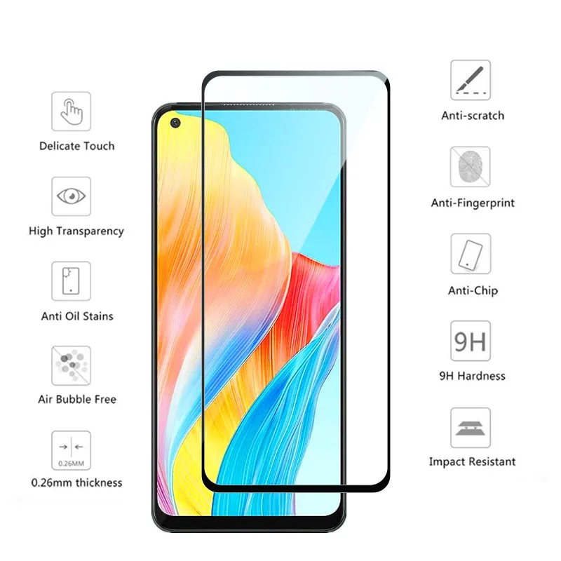 Tempered Glass For OPPO A78 4G Screen Protector Front Mirror Film For OPPO A78 4G Soft Camera film CPH2565