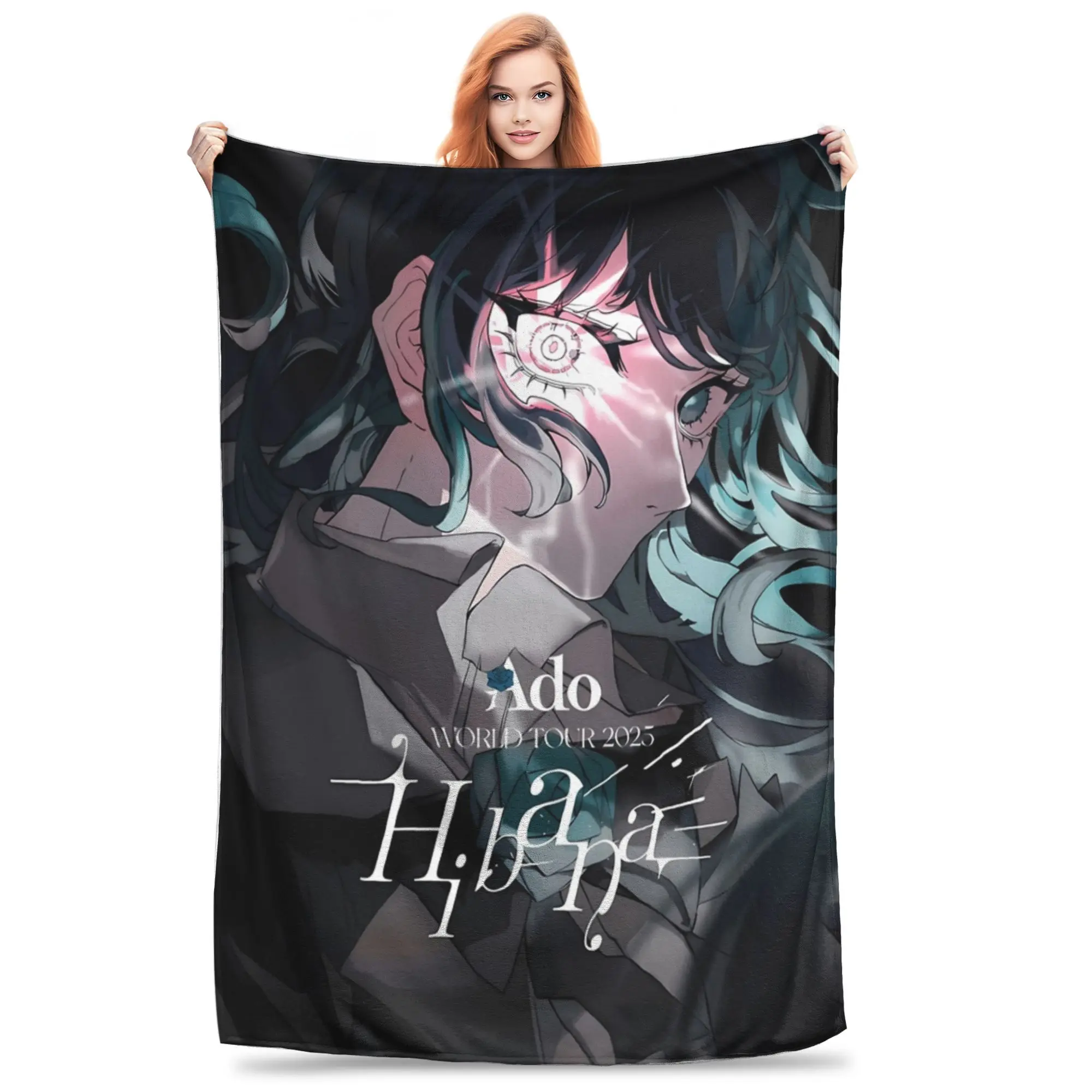 

Ado WORLD TOUR 2025 Hibana Blanket Cozy Soft Throw Blankets for Bed 50x60 Inch Multi-size Quilt