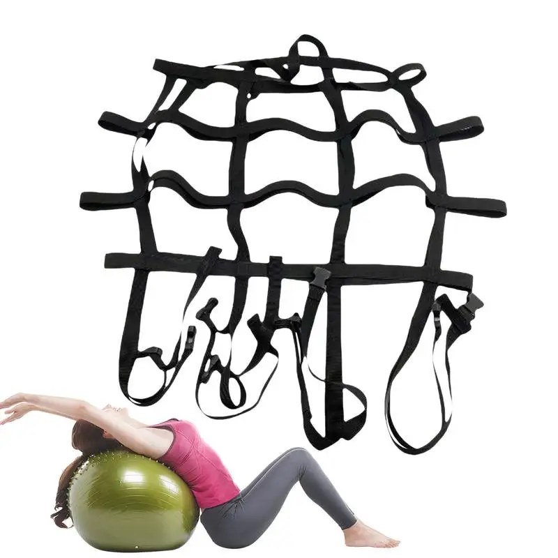 

Pilates Ball Strap Exercise Ball Auxiliary Strap Lightweight Adjustable Portable Belt For Travel Home Gym Aerobic Sports