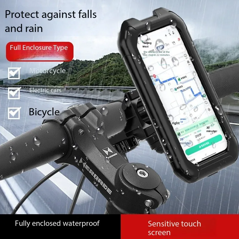 

Gps Bicycle Mobile For Rain Anti-vibration Moto Mirror Waterproof Motorcycle Mobile Holder Handlebar E Bike Support Cradle
