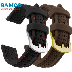 Silicone Watch Band Rubber Watch Strap 20mm 22mm 24mm 18mm 26mm Watch Strap Watch Replacement Watchband Comfortable Soft