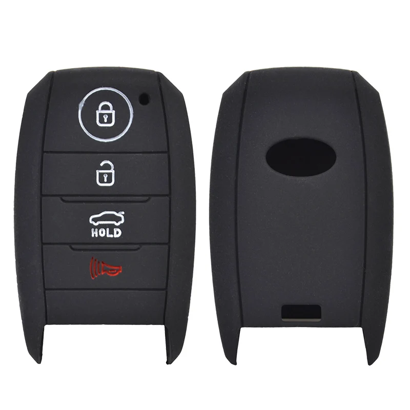 4 Button Silicone Car Remote Key Fob Shell Cover Case For Kia Sorento Optima Forte Koup Soul Niro Skin Holder Protector