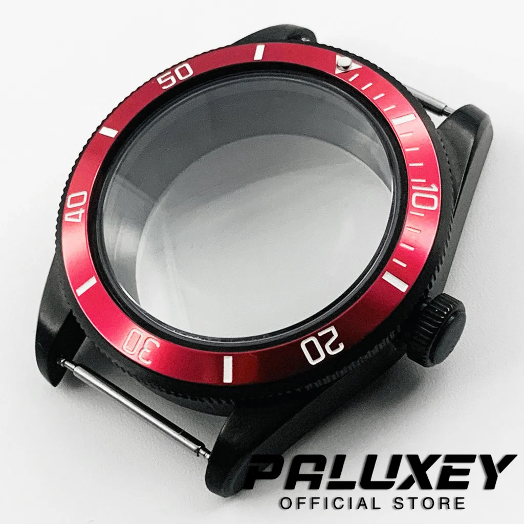 

Водонепроницаемый корпус для часов 20ATM с PVD-покрытием, черный, BB58, 39 мм, с куполообразным сапфировым стеклом, подходит для механизмов NH34, NH35, NH36, NH38, ETA 2824, PT5000.