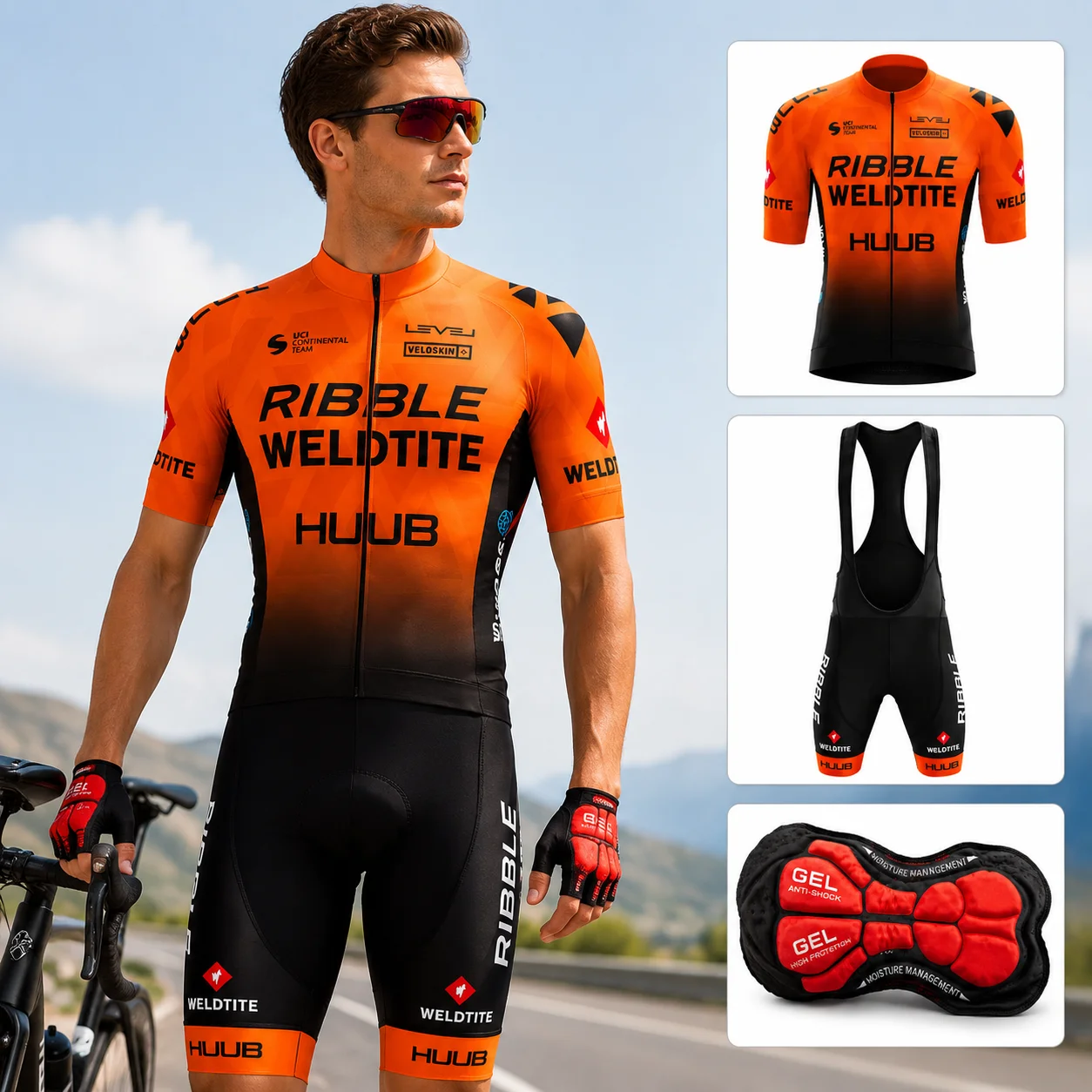 Image of Radsport MTB Herren-Anzug Maillot Cyclisme Kleidung Mann Sommer 2026 Hosen Gel-Trikots Sportbekleidung Uniform Rennrad-Trikot