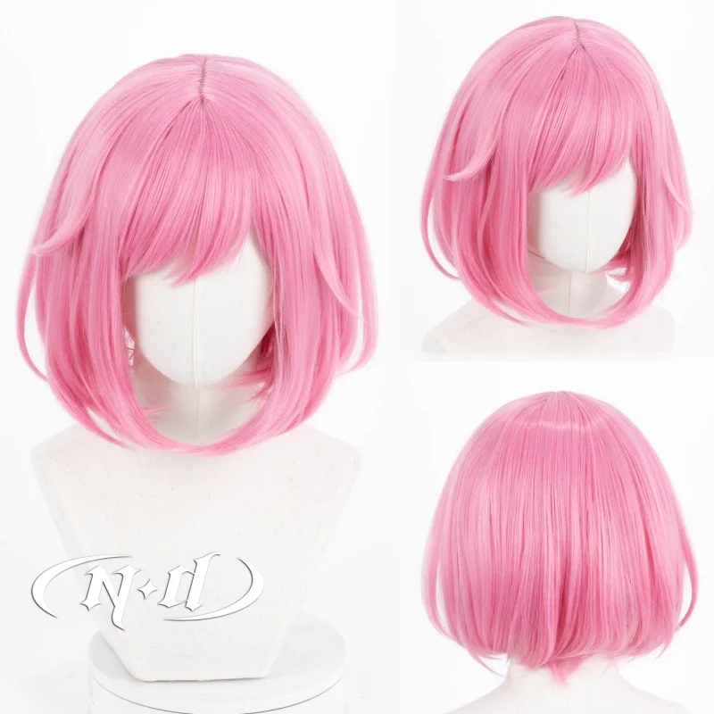 Nd otori emu cosplay perücken spiel projekt sekai emu rosa haar cosplay perücken für comic con coser halloween party synthetisches kanekalon