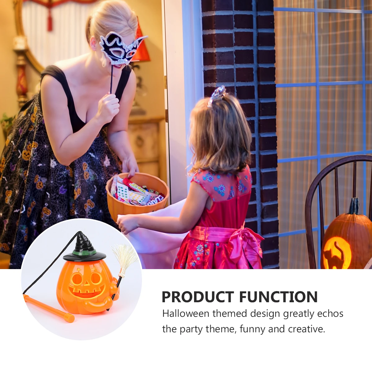 

1pc Illuminated Pumpkin Lantern Halloween Light Decor Led Lamp For Party Halloween Pumpkin Lanterns Decorative Lamp Ktv Night