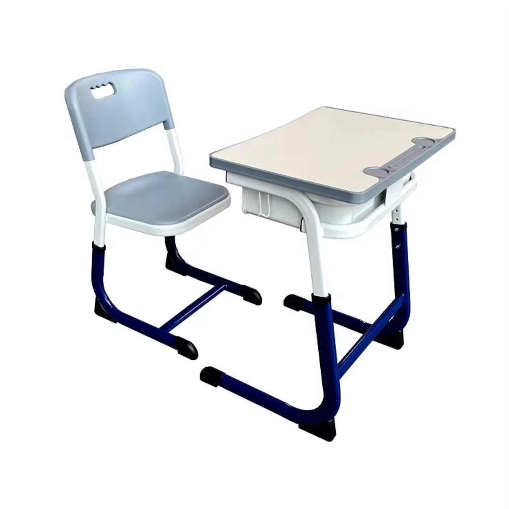 ADVAN JW-12A Mesa e cadeira para ensino médio, mesa para sala de aula universitária, conjunto de mesa e cadeira para estudo de estudantes